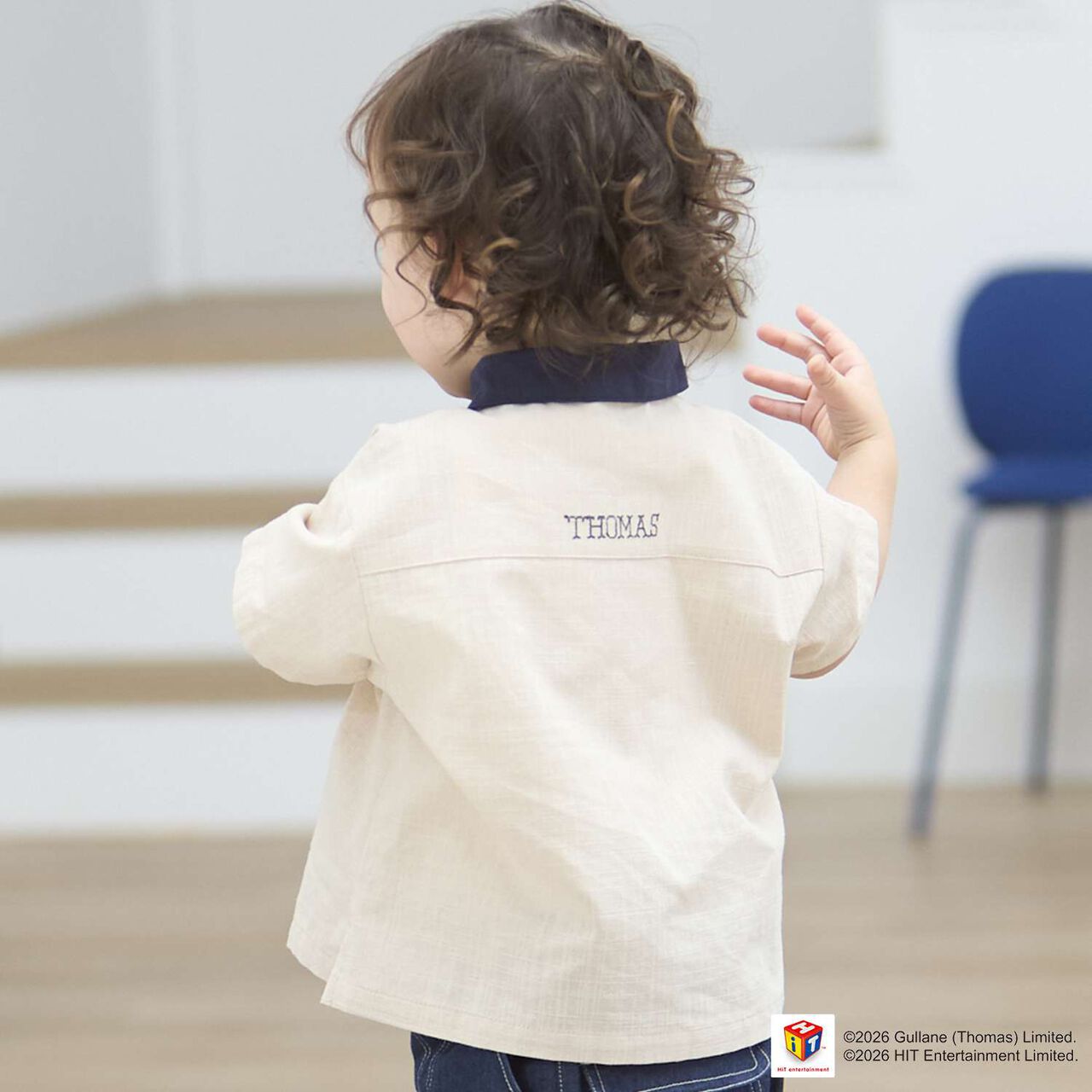 [Thomas the Tank Engine] Short-Sleeve Shirt,Pearl white, large image number 1