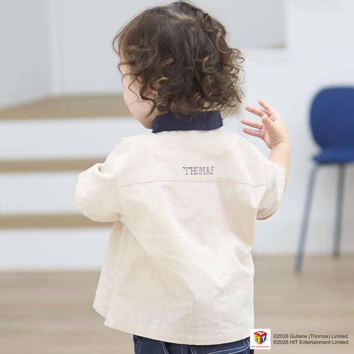 [Thomas the Tank Engine] Short-Sleeve Shirt,Pearl white, medium image number 1