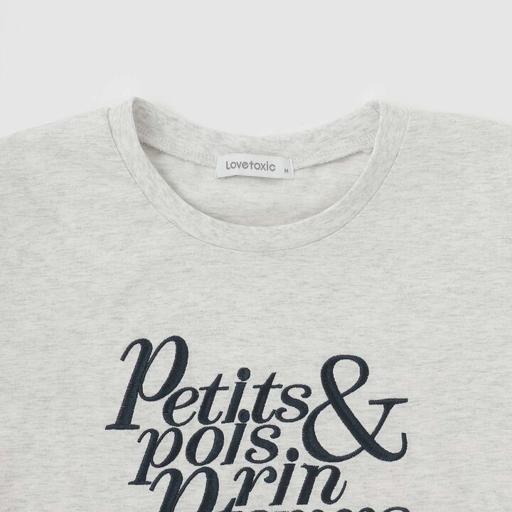 Logo Embroidery Long-Sleeve T-Shirt,Off white, medium image number 7