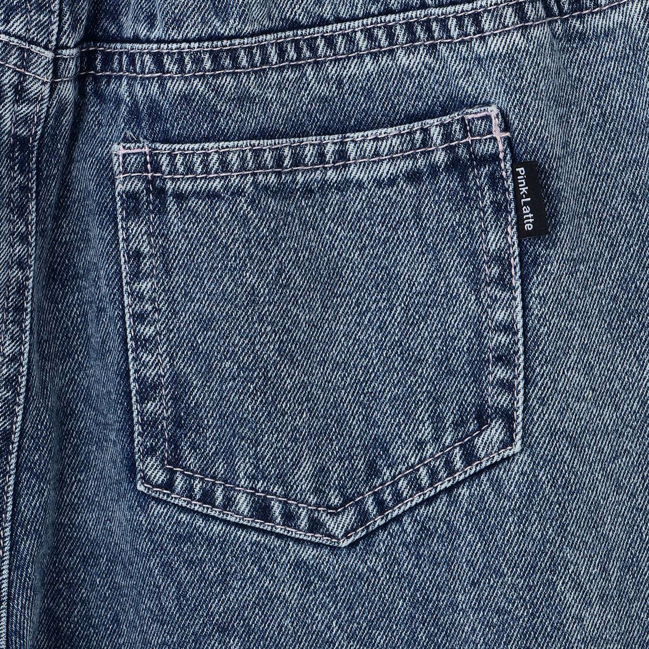 Side-Cut Distressed Long Pants,Gray, large image number 5