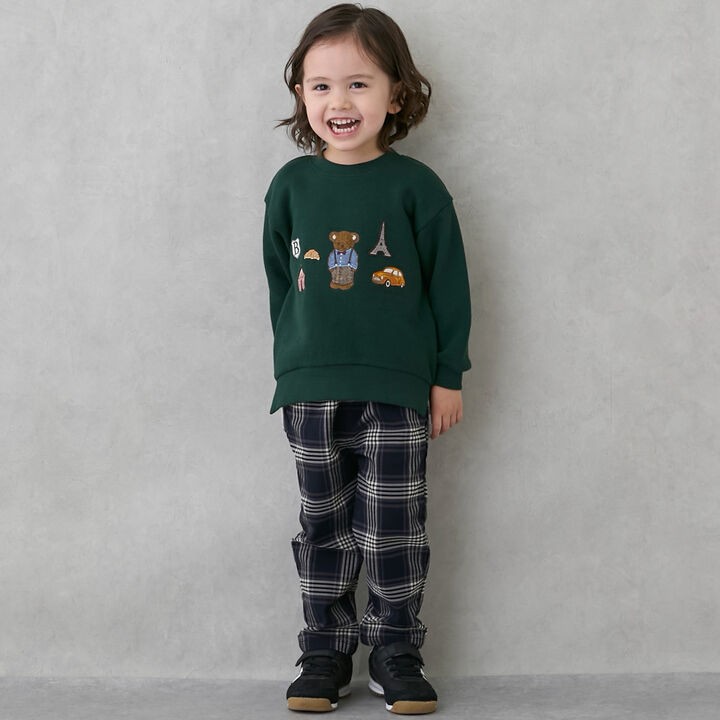 Bear Motif Sweatshirt,Navy, medium image number 7