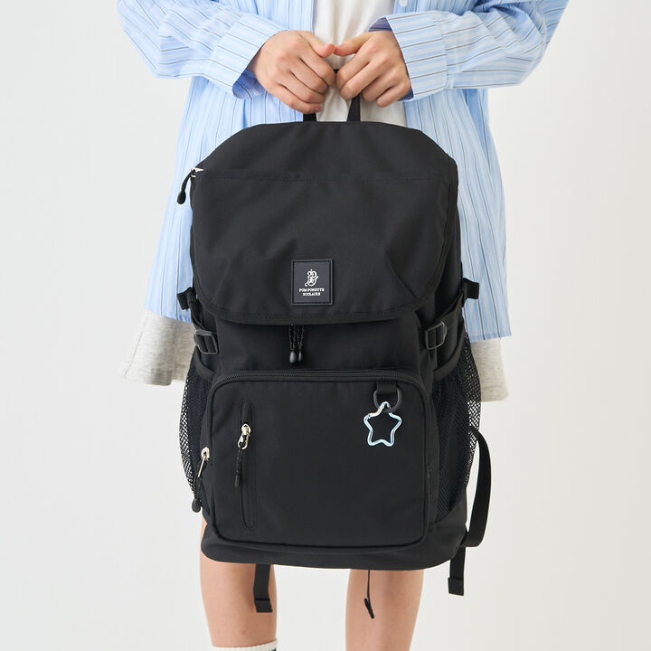 32L Lightweight Water-Repellent Bucket-Style School Backpack,, medium