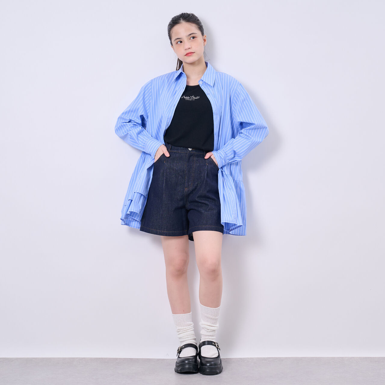 [AMI] Denim Shorts,Navy, large image number 13