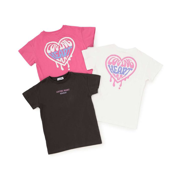[100% Cotton] Affordable Back Heart Short-Sleeve T-Shirt One-Piece Dress,Cherry Pink, medium image number 18