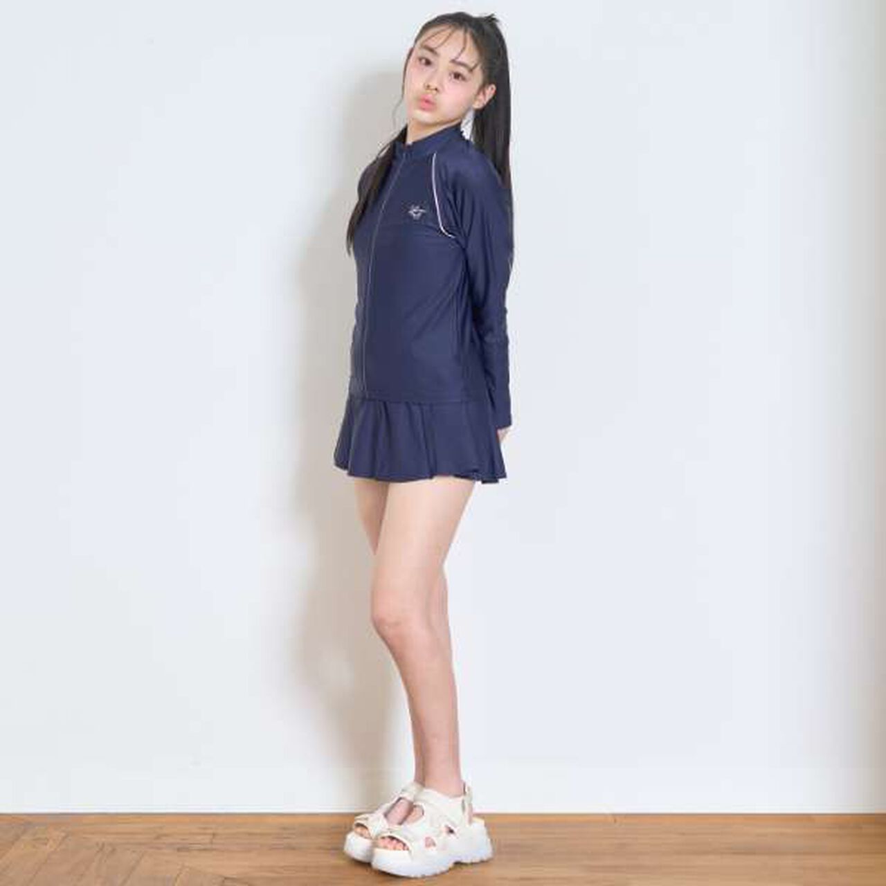 [SWIM] Long-Sleeve Full-Zip Rash Guard,Purple, large image number 2