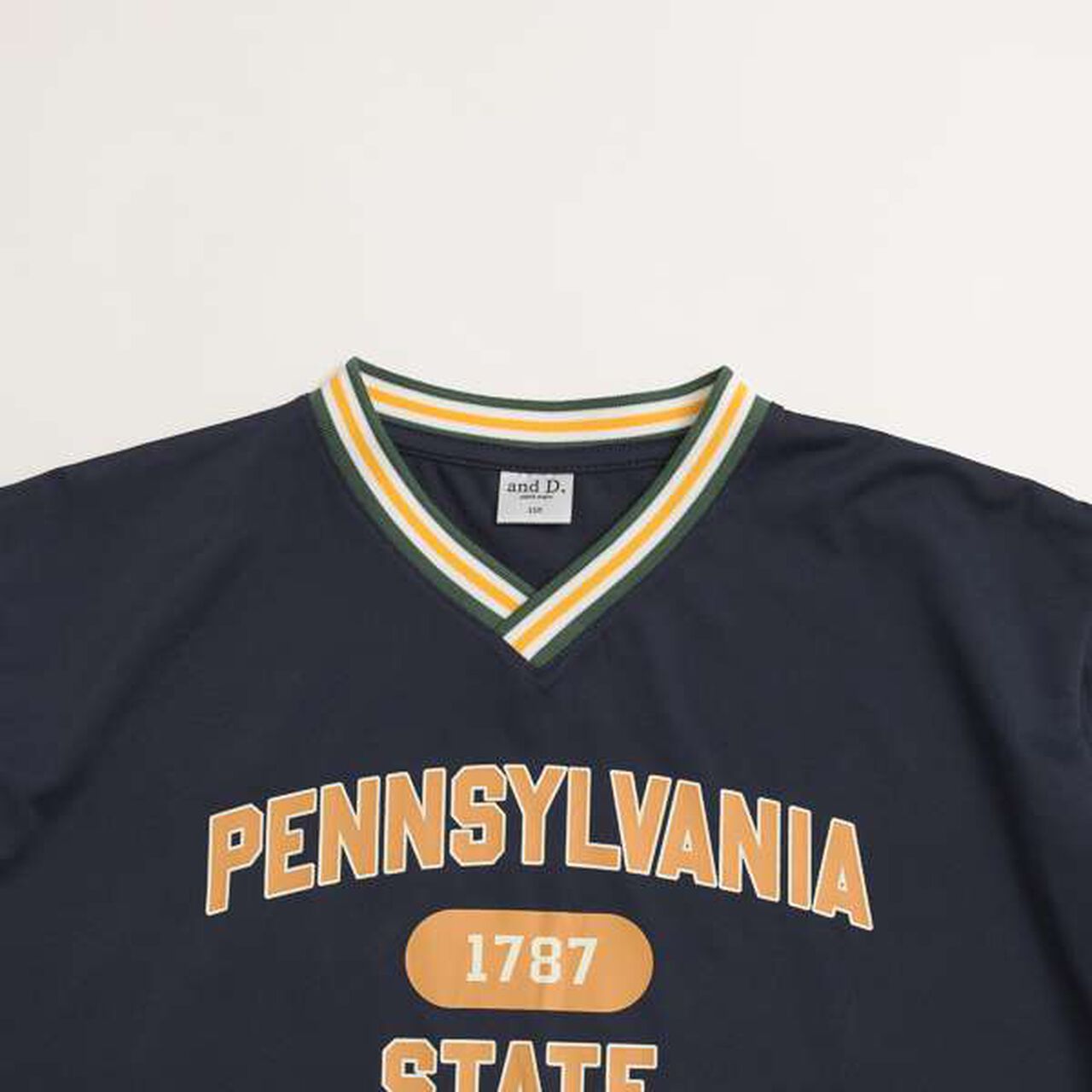 Uniform-Style Short-Sleeve Pullover,Beige, large image number 14