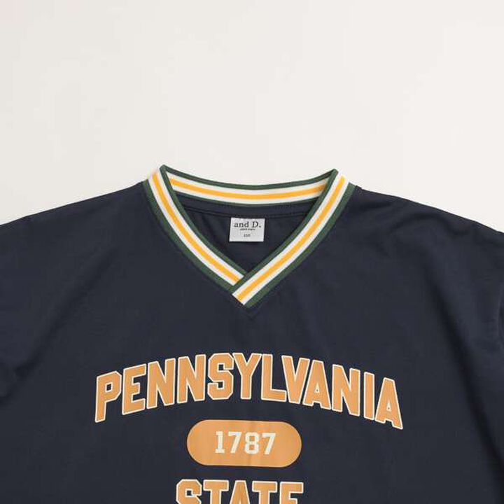 Uniform-Style Short-Sleeve Pullover,Beige, medium image number 14