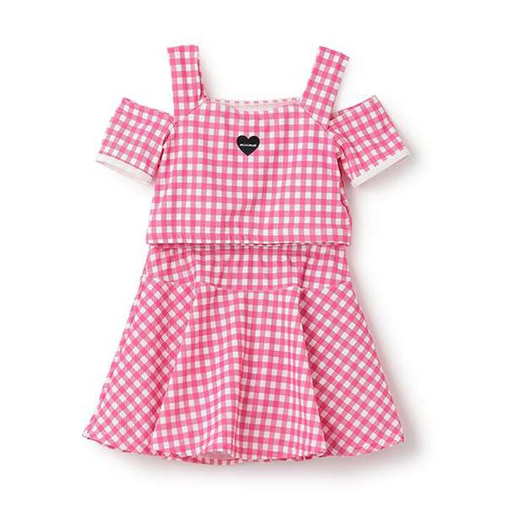 [UV Protection/SWIM] Off-Shoulder Top with Flare Skirt Pants,Black, medium image number 15