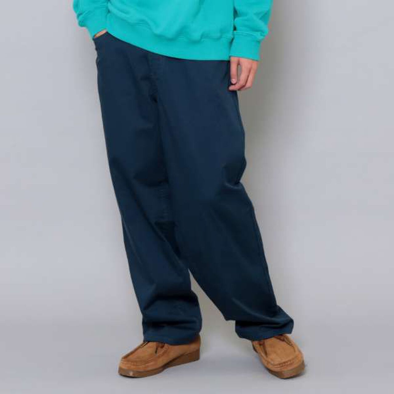 Stretch Twill Baggy Pants,Khaki, large image number 17