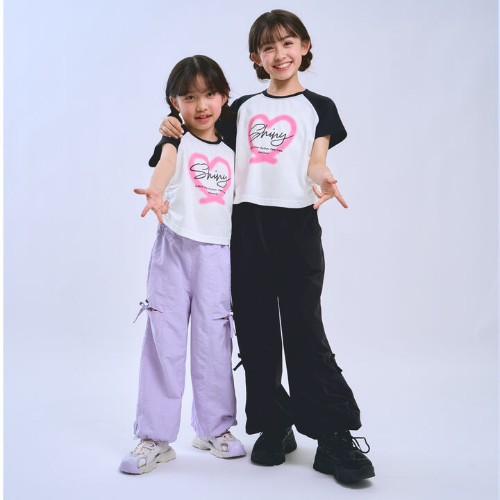 [Cool Touch] Cropped Raglan Short Sleeve T-Shirt,Black, medium image number 7