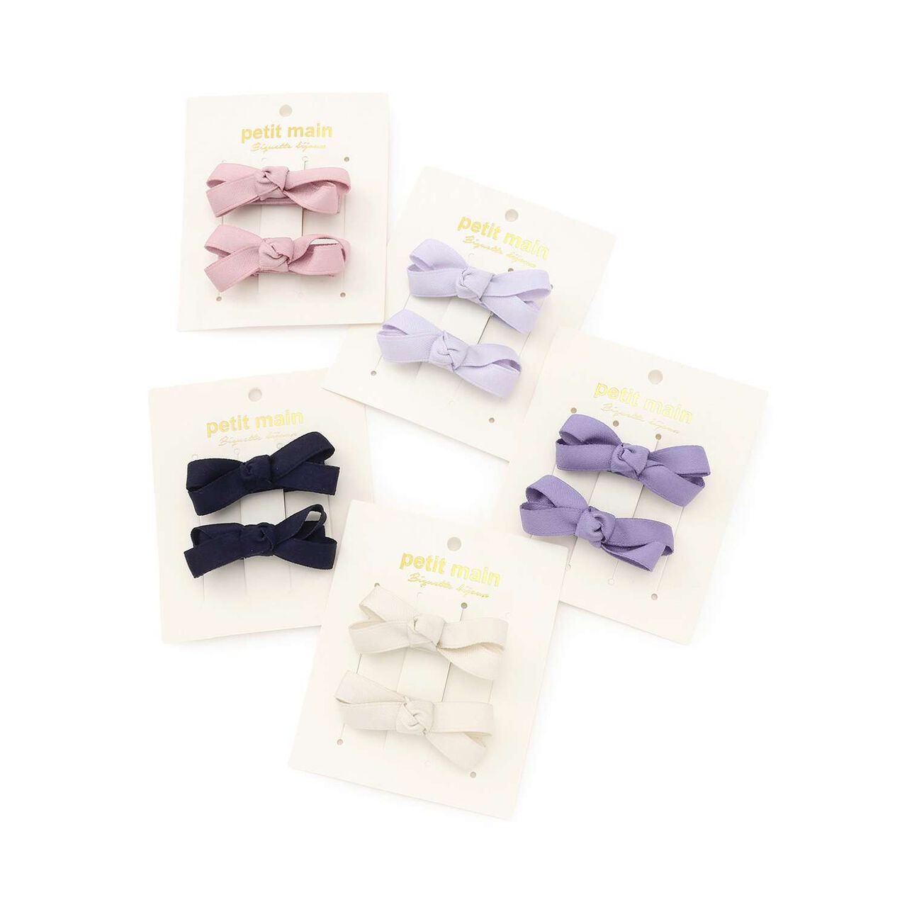 Ribbon Hair Clips 2-Pack,Lavender, large image number 3