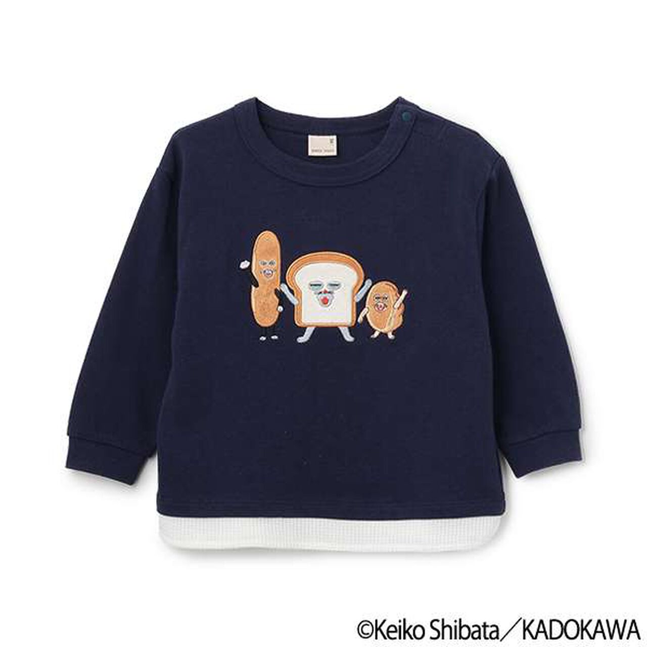 [Bread Thief] Appliqu&eacute; Long-Sleeve T-Shirt,Off white, large image number 7