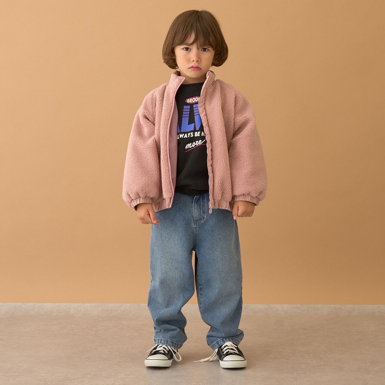 [LOVE DENIM] Loose Straight Pants,Black, large image number 17