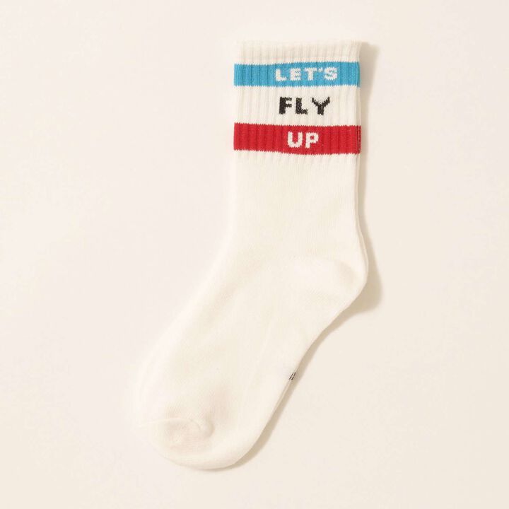 Line Logo Socks,Red, medium image number 3