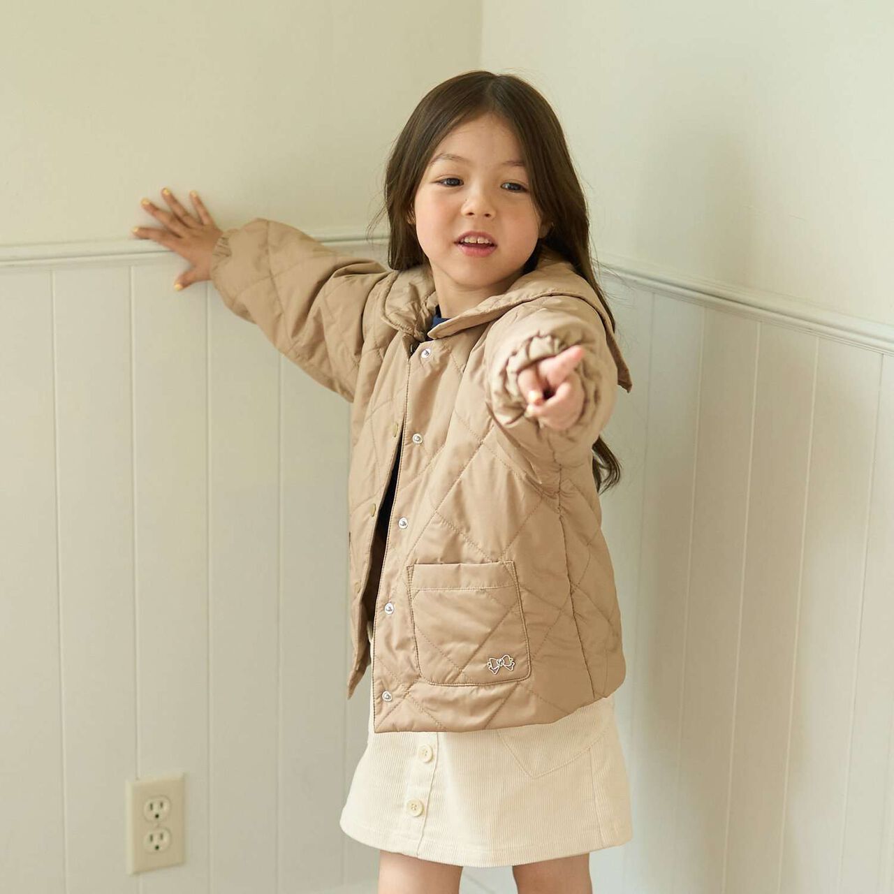 Quilted Bomber Jacket with Removable Sailor Collar,Charcoal gray, large image number 31