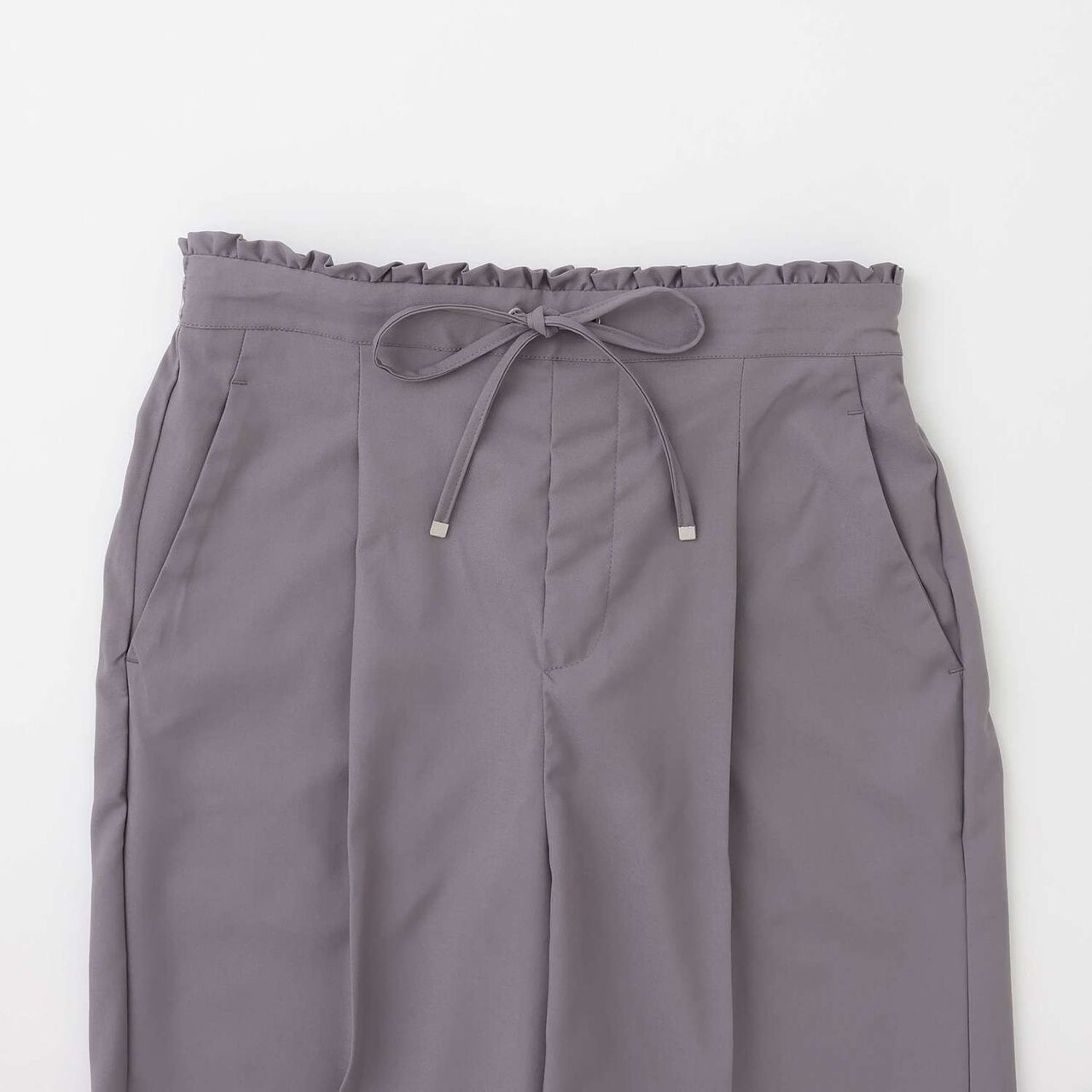 Wide Straight Easy Pants,Gray, large image number 2