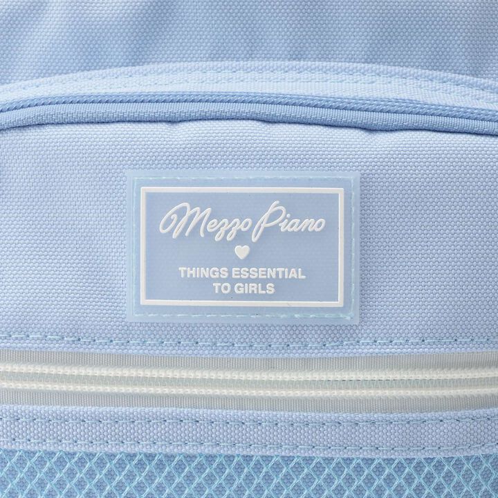 Water-Repellent Clear Pocket Backpack with Charm 20L,Black, medium image number 3