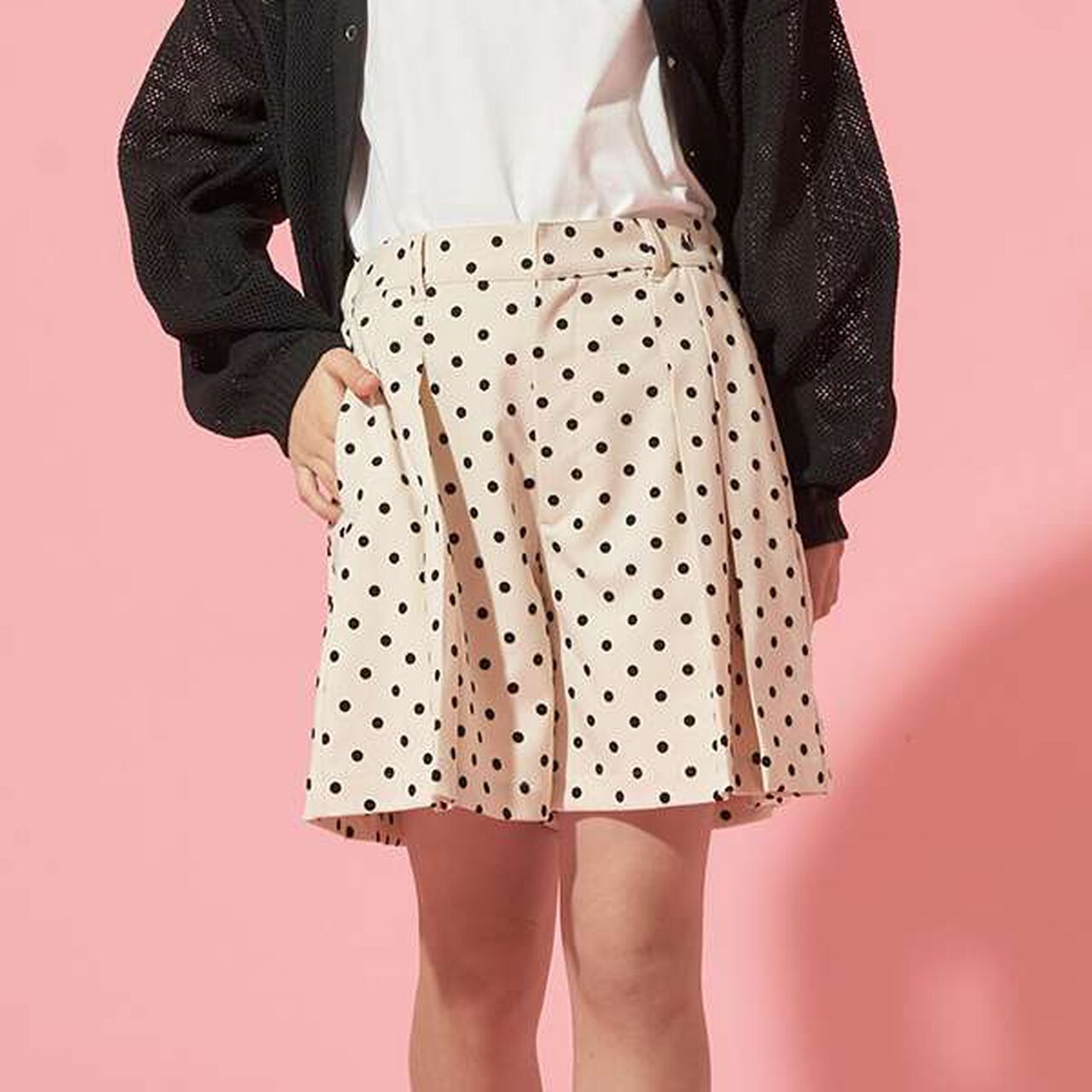 [AMI] Side Pleats Shorts,Black, large image number 20