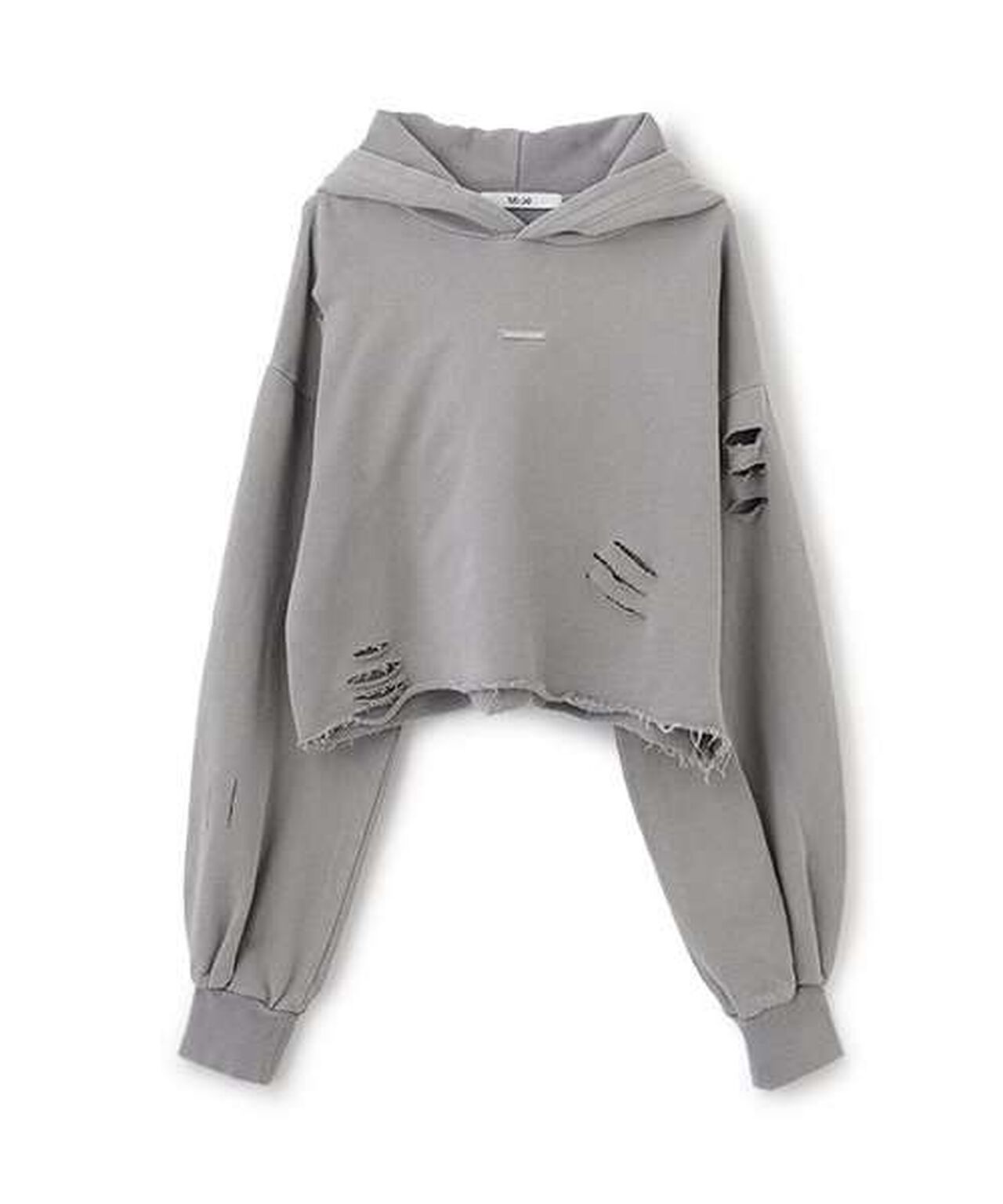 Damaged Black Cropped Parka,Blue, large image number 19