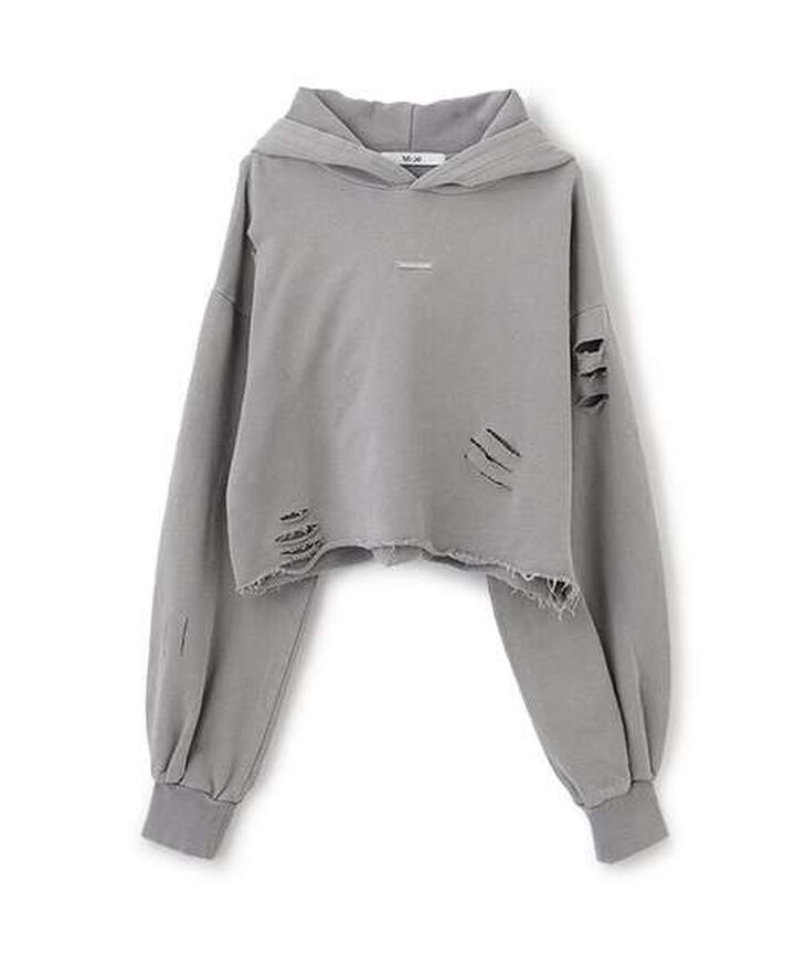 Damaged Black Cropped Parka,Blue, medium image number 19