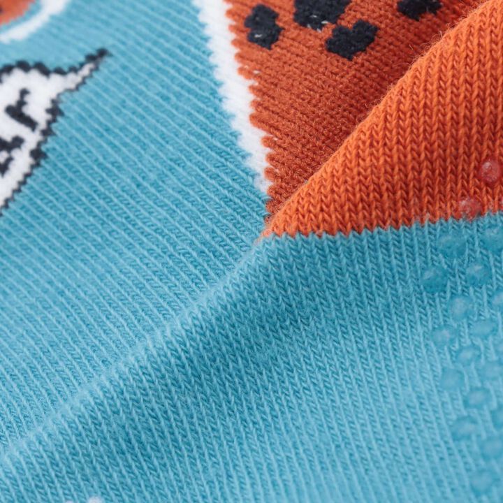 Dinosaur Heel Short Socks,Mustard, medium image number 3