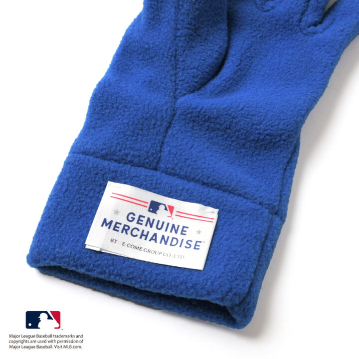[MLB] Team Logo Fleece Gloves,Black, medium image number 3