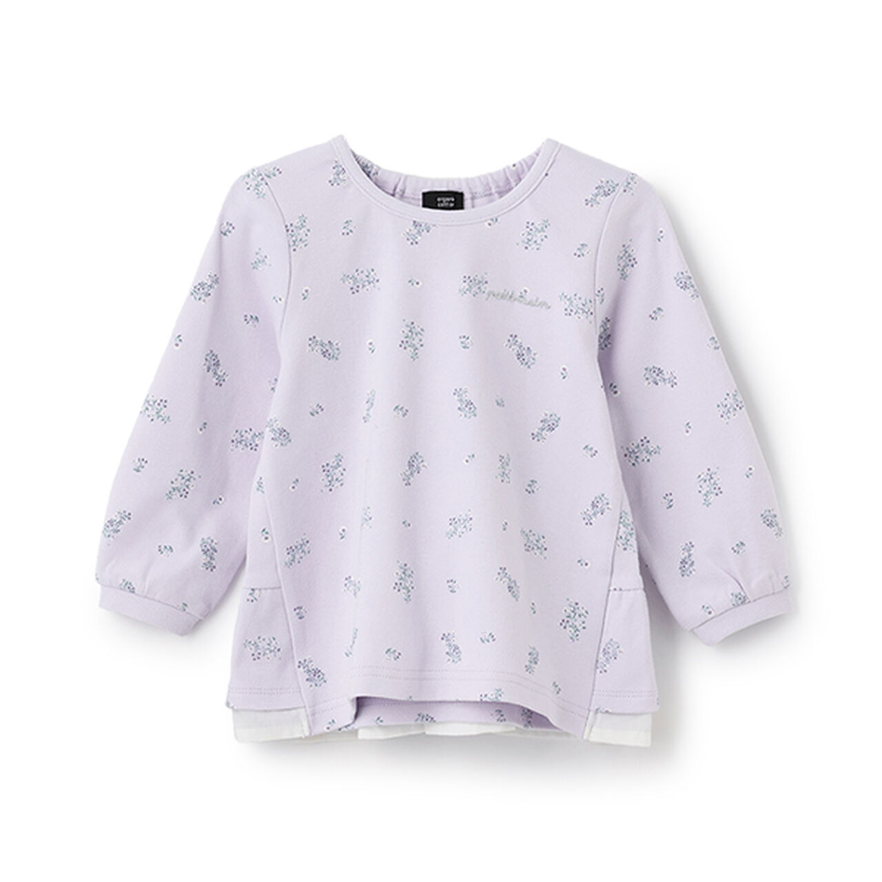 Organic Peplum Long Sleeve T-Shirt,Off white, large image number 18