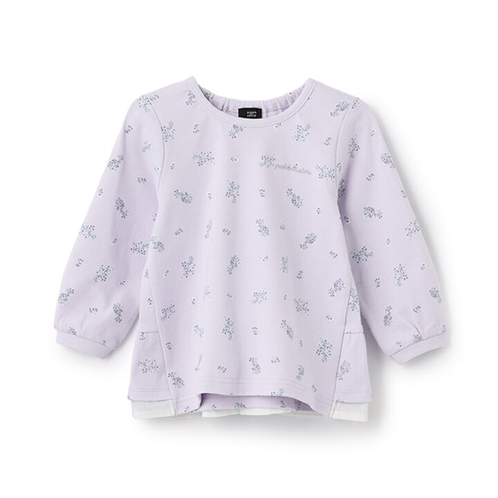 Organic Peplum Long Sleeve T-Shirt,Off white, medium image number 18