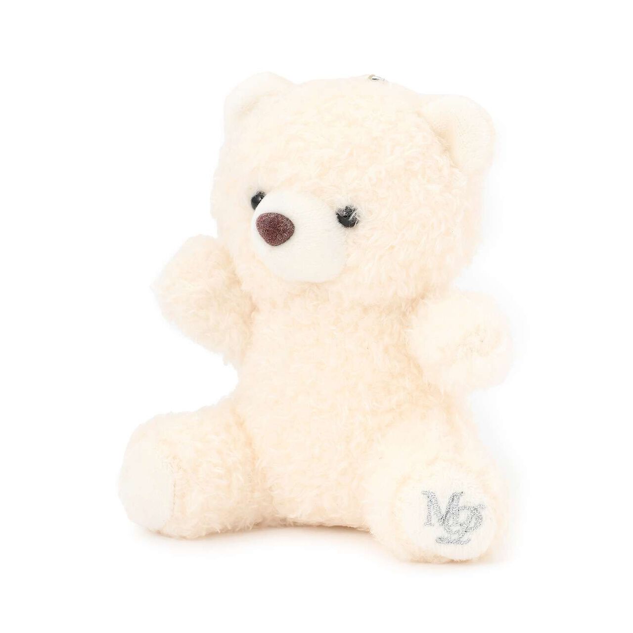 Fluffy Bear Charm with Chain,Ivory, large image number 0
