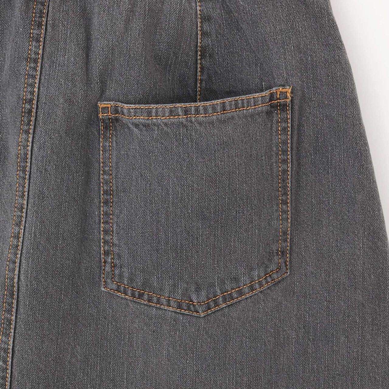 Denim Skirt Outfit Set,Gray, large image number 16