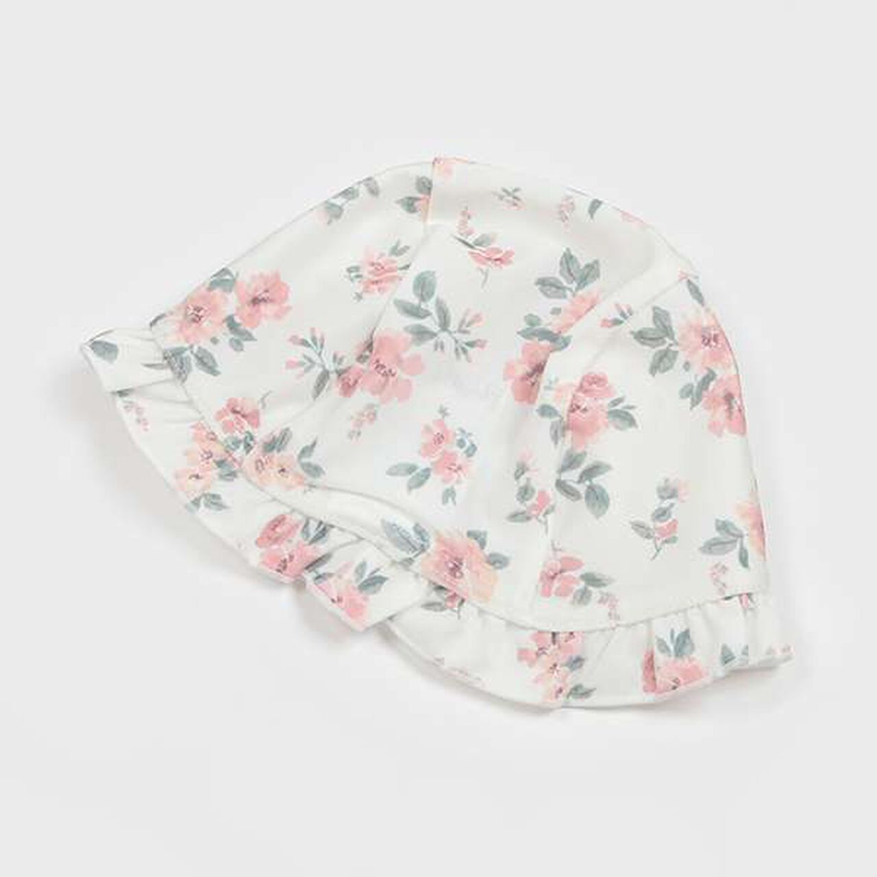 Floral Swim Cap,Off white, large image number 1