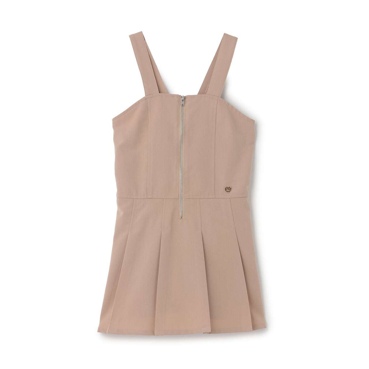 [Easy Change] Pleated One-Piece Dress for Girls [Kids] [Children's Clothing],Beige, large image number 1