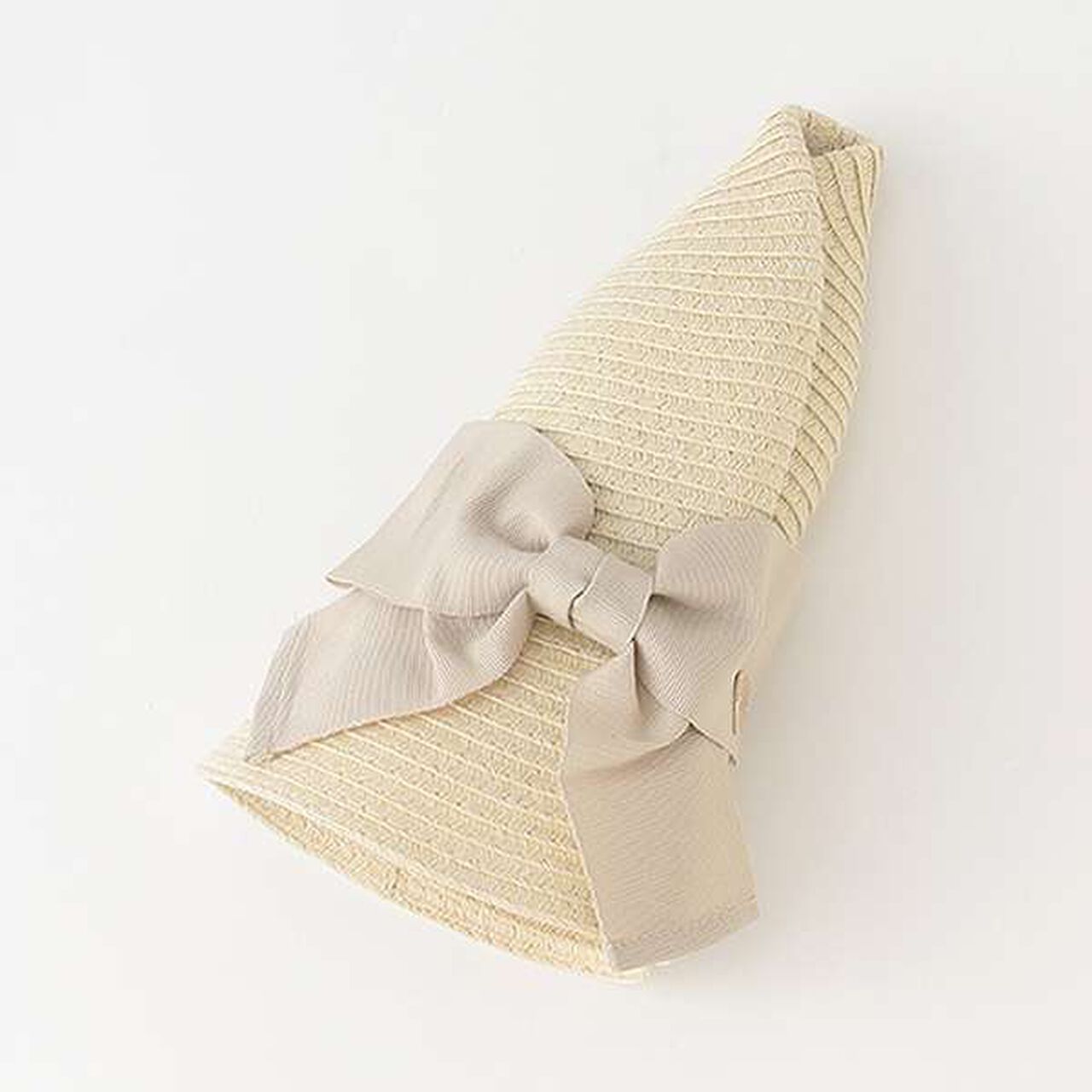 Foldable Ribbon Hat,Ivory, large image number 6