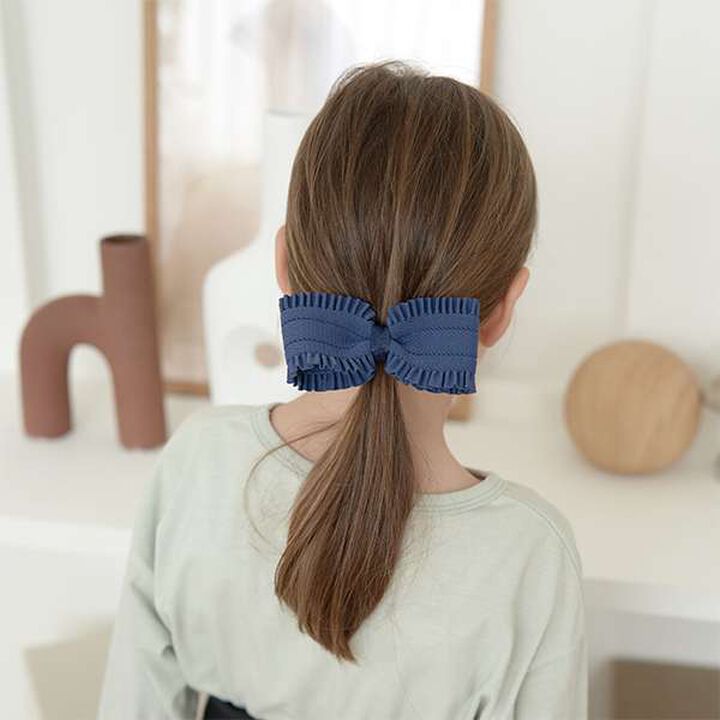 Frill Ribbon Hair Tie,Red, medium image number 2