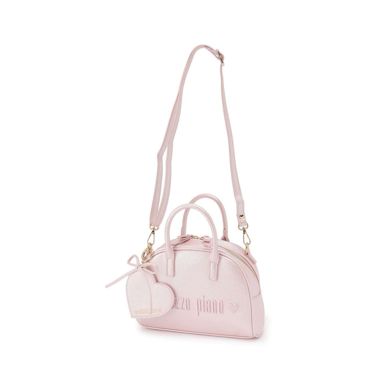 Heart Mirror 2 WAY Shoulder Bag,Light pink, large image number 0