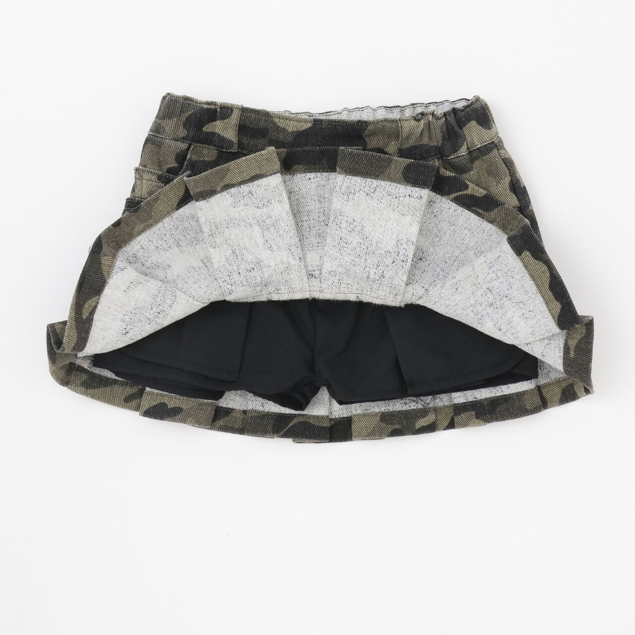 Box Pleat Skirt / Denim,Blue, large image number 19