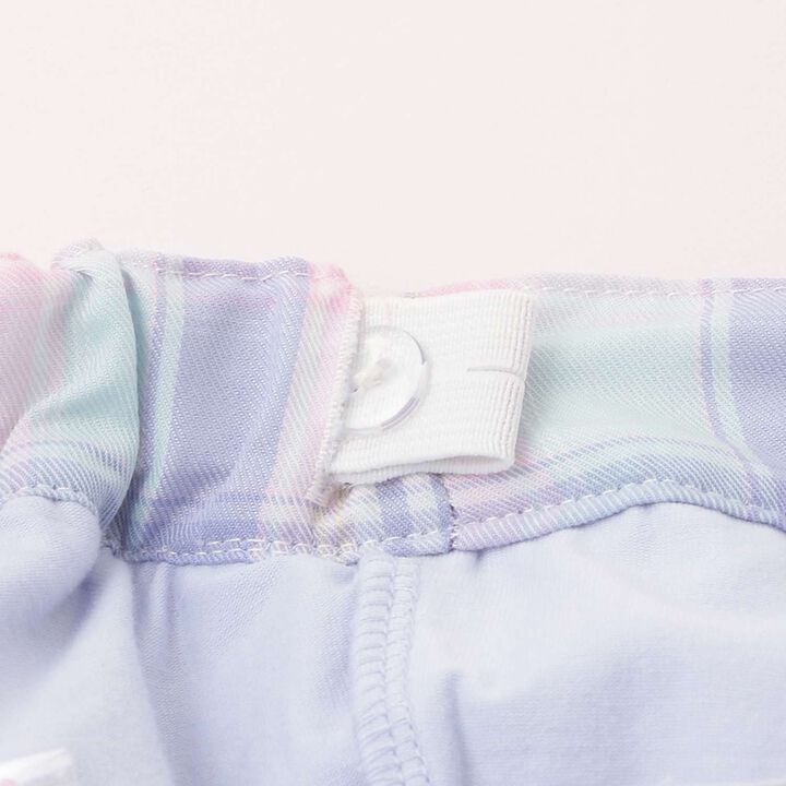 [Restock] Charm-Detail Check Pleated Skirt-Pants,Mint, medium image number 3