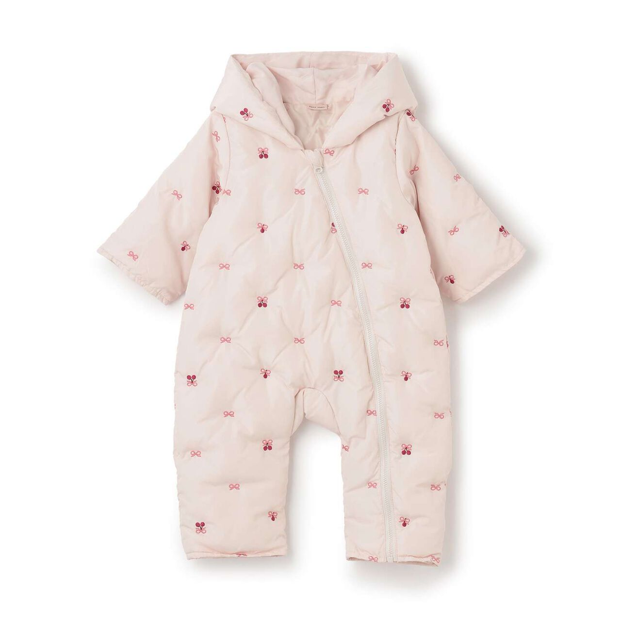 [GIRLS] Motif Quilted Jumpsuit,Light pink, large image number 0
