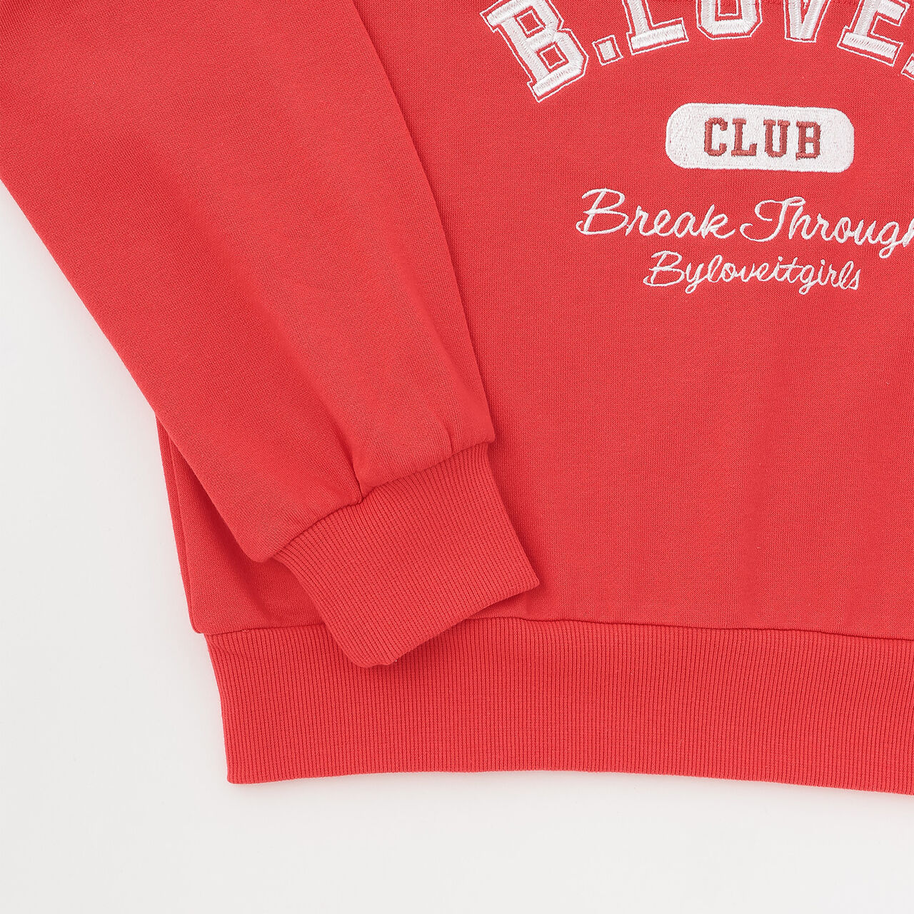 Shoulder Slit Pullover,Red, large image number 12