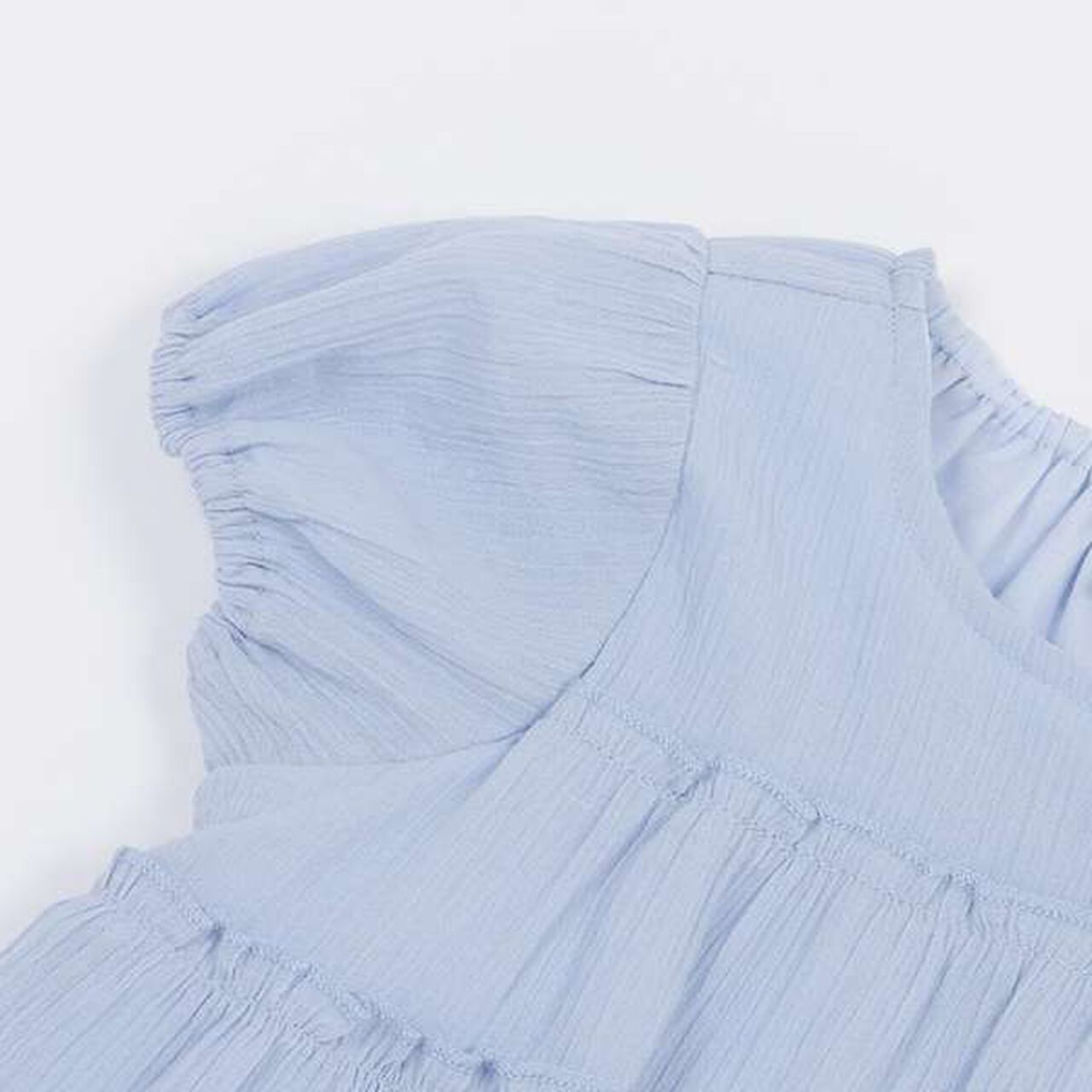 Smile Series Crinkled Tunic (Kids),Light gray, large image number 13