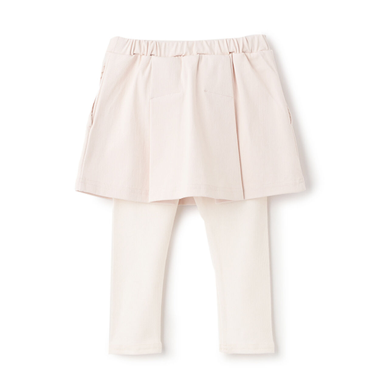 [Link] Flower Embroidery Skirt with Leggings,Light pink, large image number 1