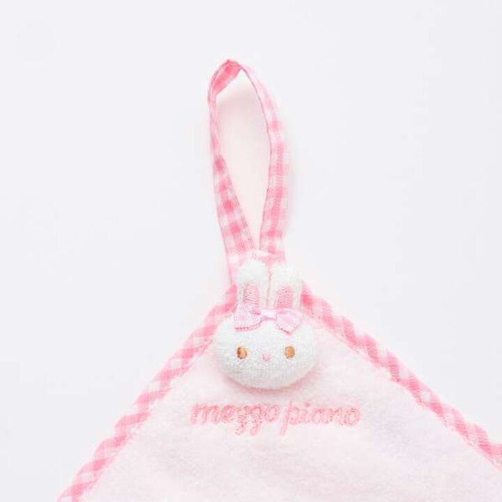 Towel with Rabbit Mascot [Made in Japan],Light pink, medium image number 2