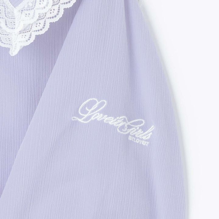 [Graduation Attire] Double Sailor Collar Blouse,Sax blue, medium image number 11