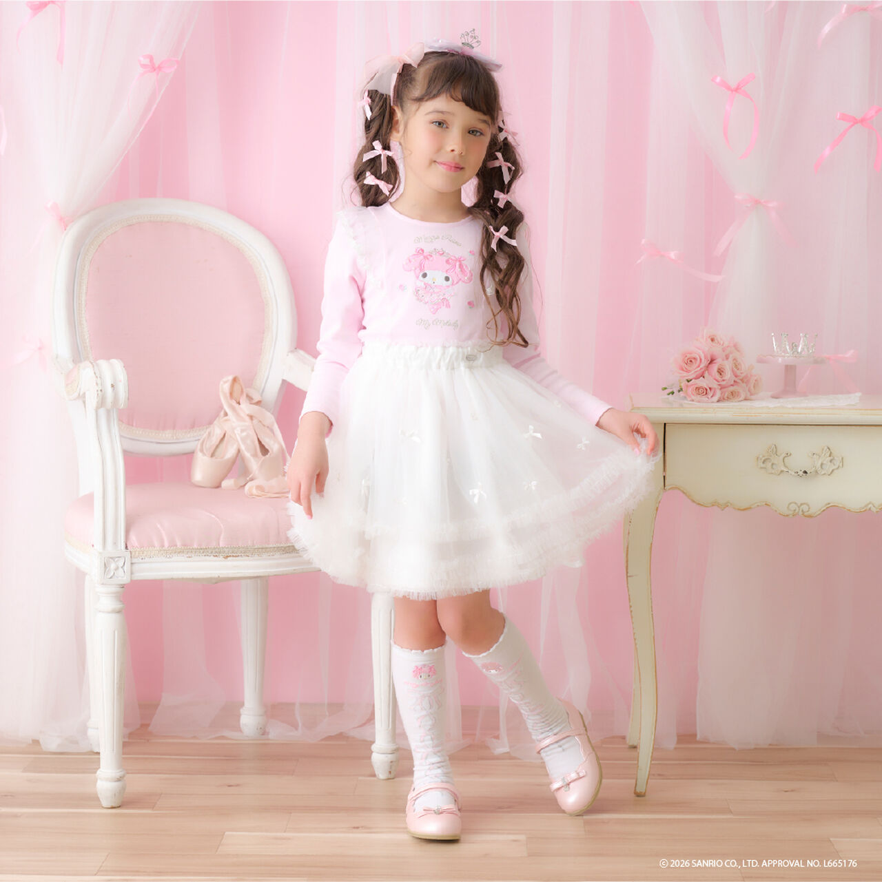 My Melody/My Sweet Piano Long-Sleeve T-Shirt,Off white, large image number 11