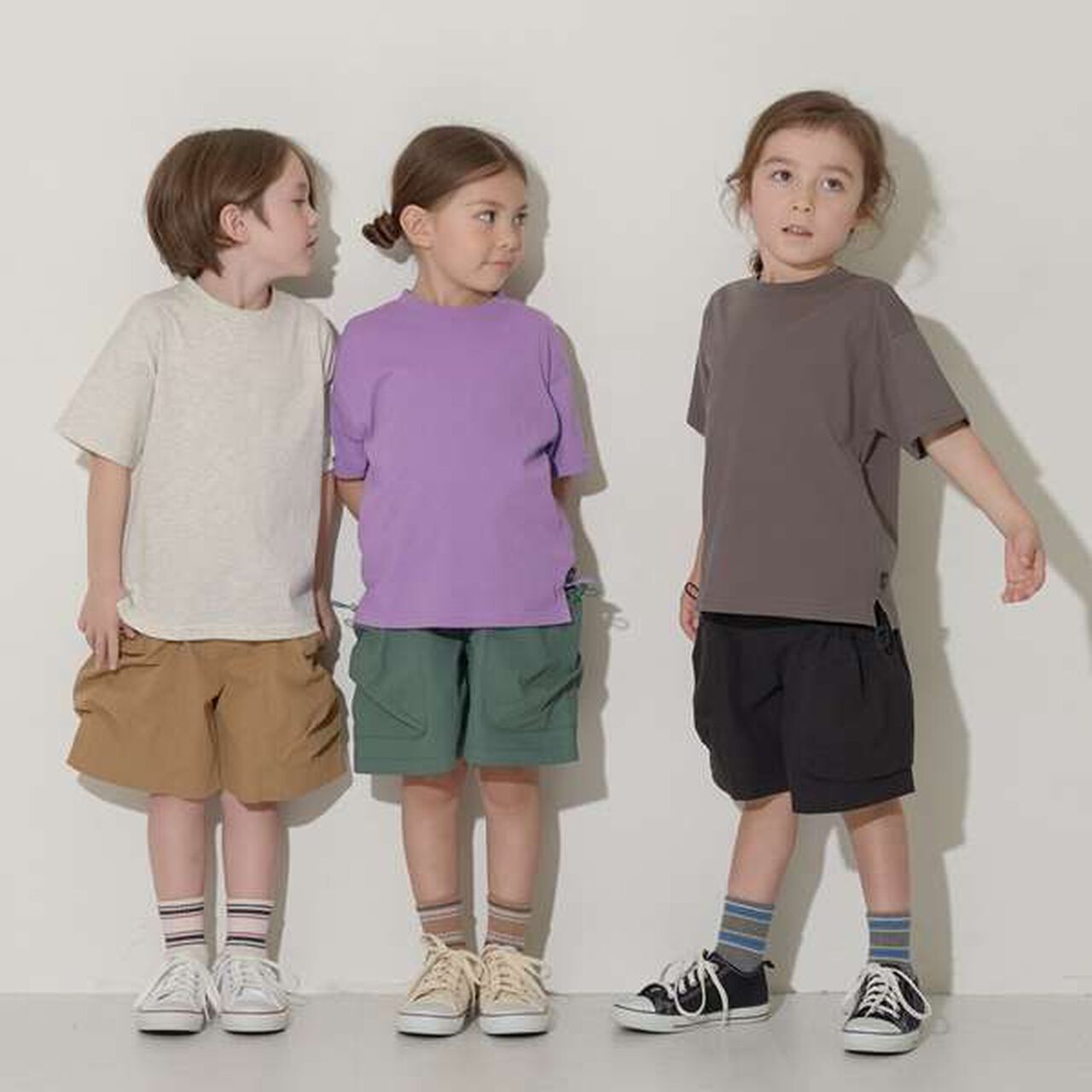 Non-Deforming Soft Cotton Hem Slit Simple Big T-Shirt,Charcoal gray, large image number 11