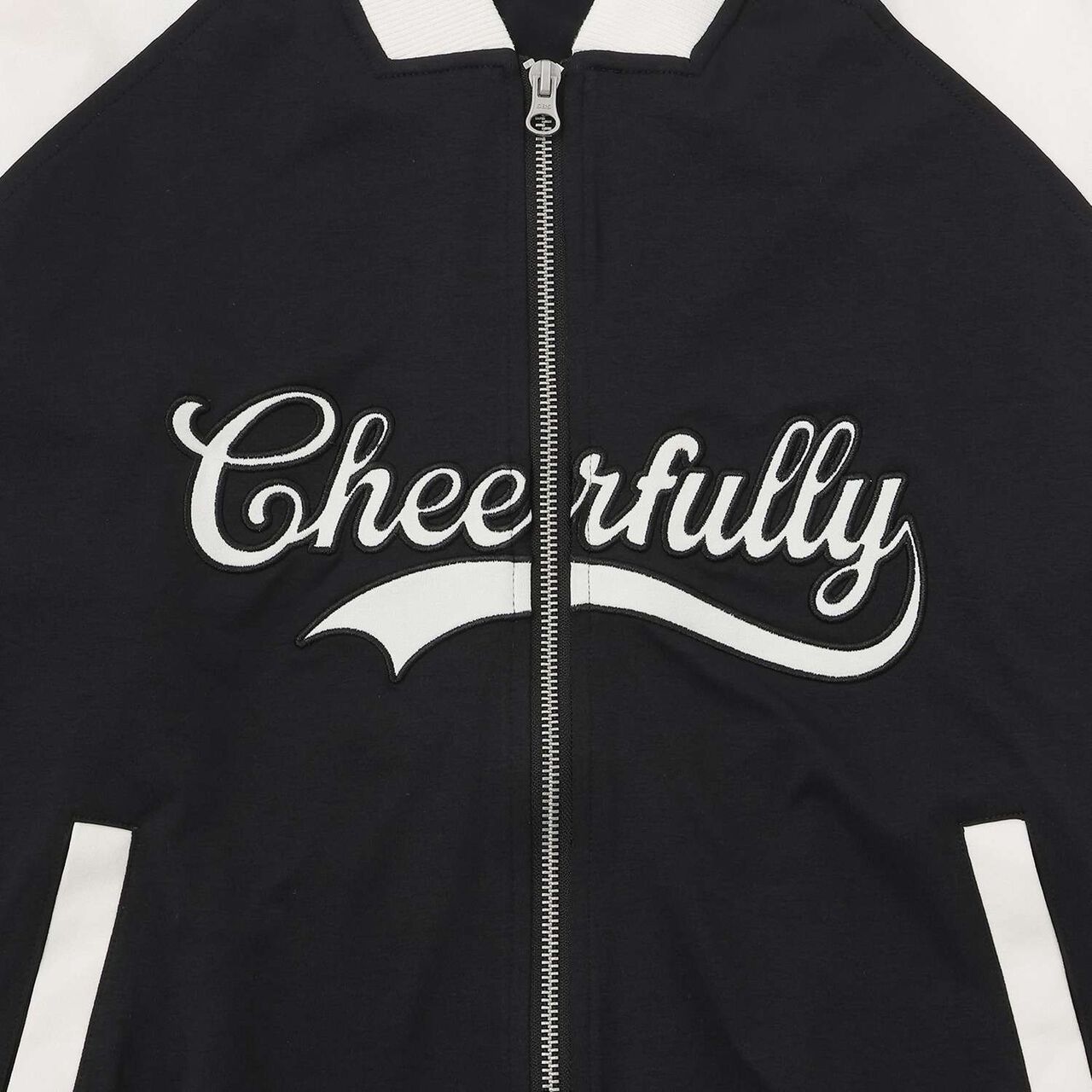 [High-Spec Outerwear] Varsity Jacket,Black, large image number 16