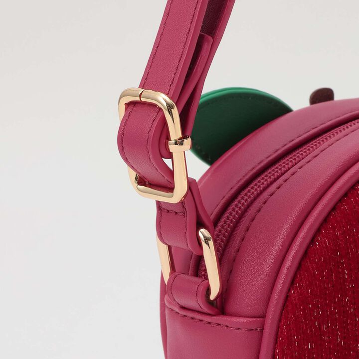 Knit Cord Apple Shoulder Bag,Pink, medium image number 2