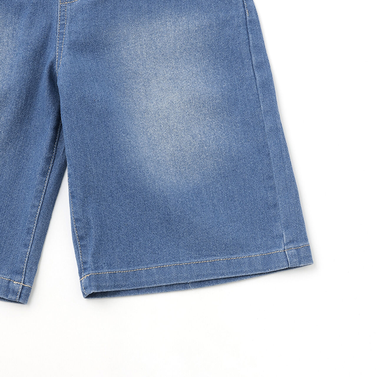 Denim Bermuda Shorts,Blue, large image number 7