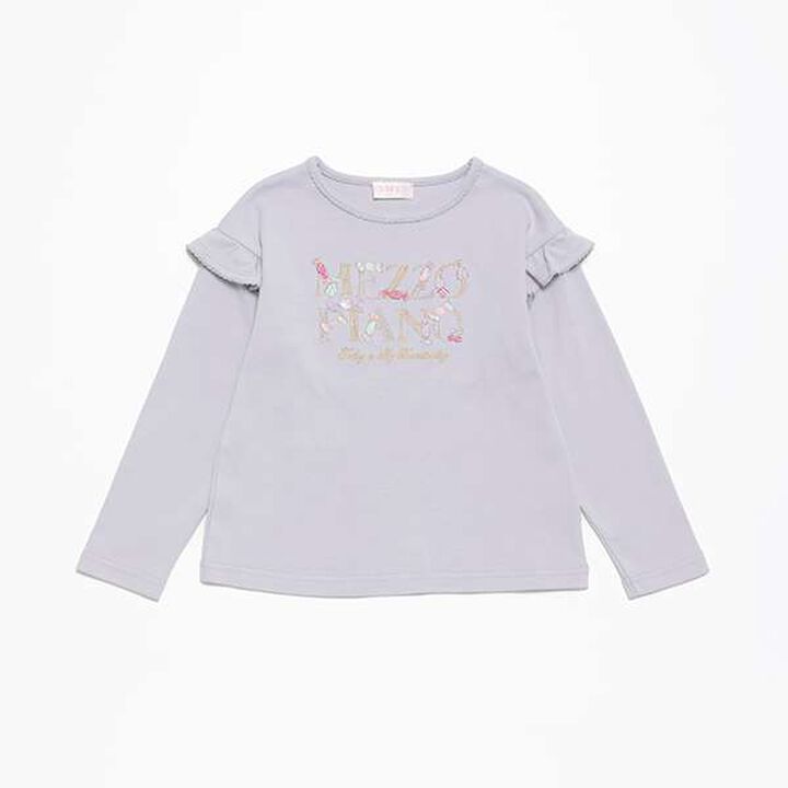 Heart Cutout Long Sleeve T-Shirt,Lavender, medium image number 0