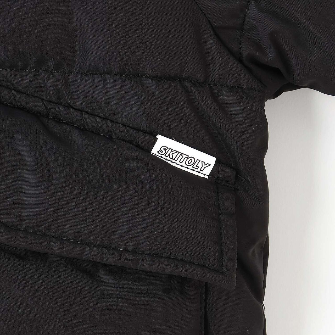 [SKIT0LY] Padded Outerwear,Black, large image number 3